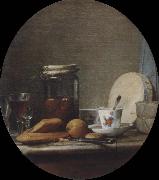 Jean Baptiste Simeon Chardin The pot with apricots Sweden oil painting artist